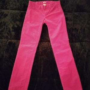J. Crew pink skinny cords